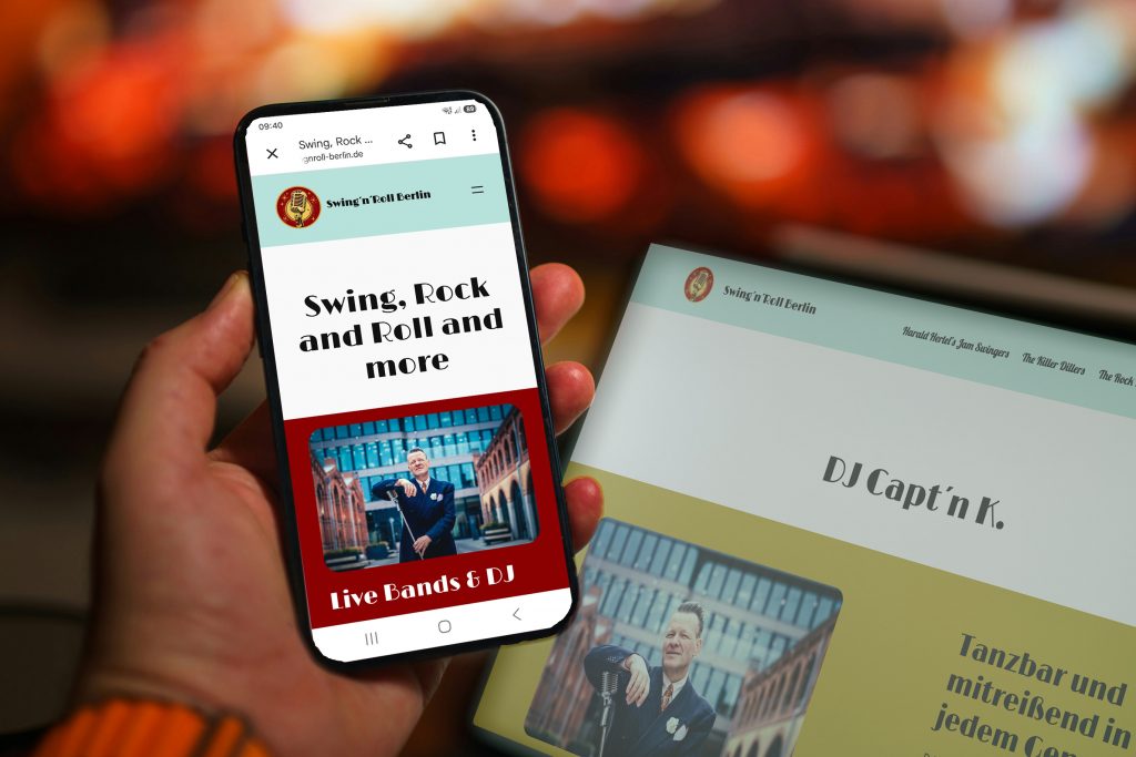 Referenz Website Swing´n´Roll Berlin